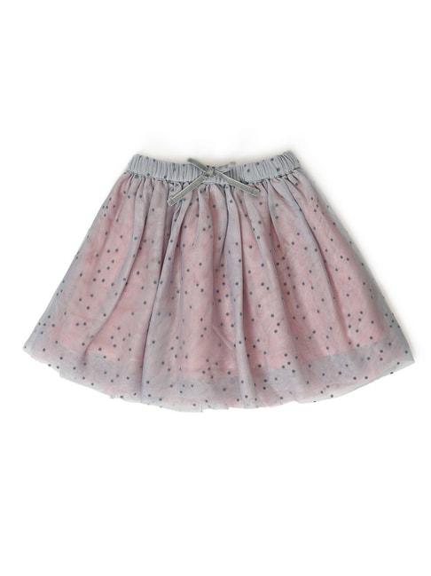 miarcus-kids-grey-&-peach-printed-skirt