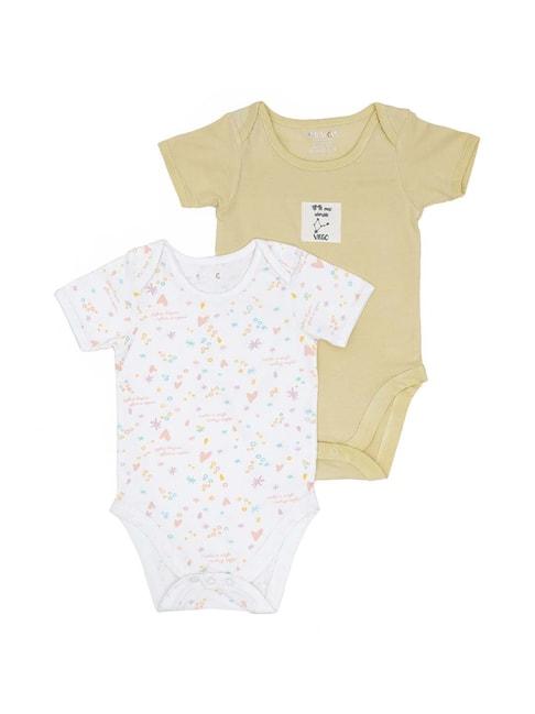 miarcus kids multicolor cotton printed rompers - pack of 2