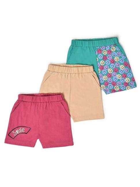 miarcus kids multicolor printed shorts (pack of 3)