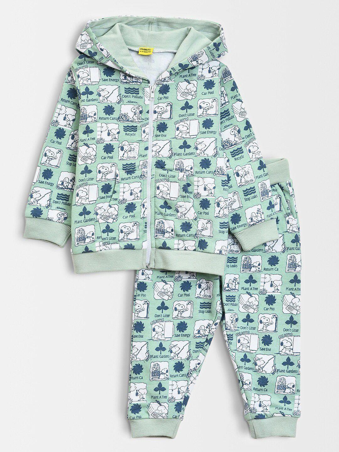 miarcus kids printed cotton sweatshirt with jogger