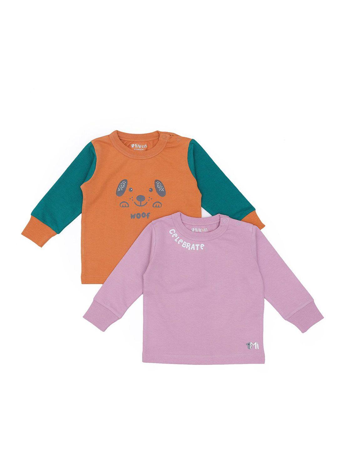 miarcus pack of 2 printed cotton pullover sweatshirts