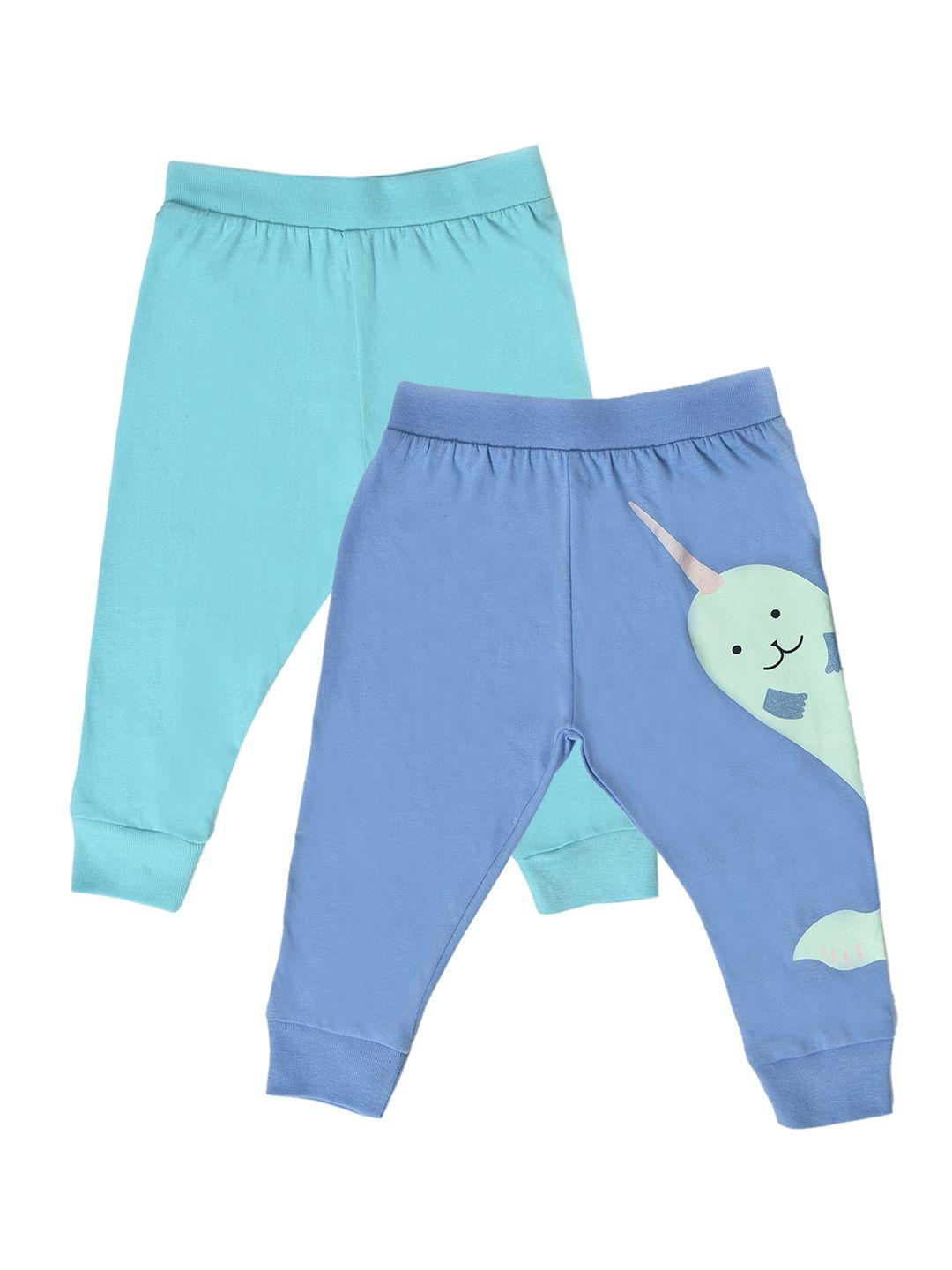miarcus infant boys pack of 2 printed pure cotton lounge joggers