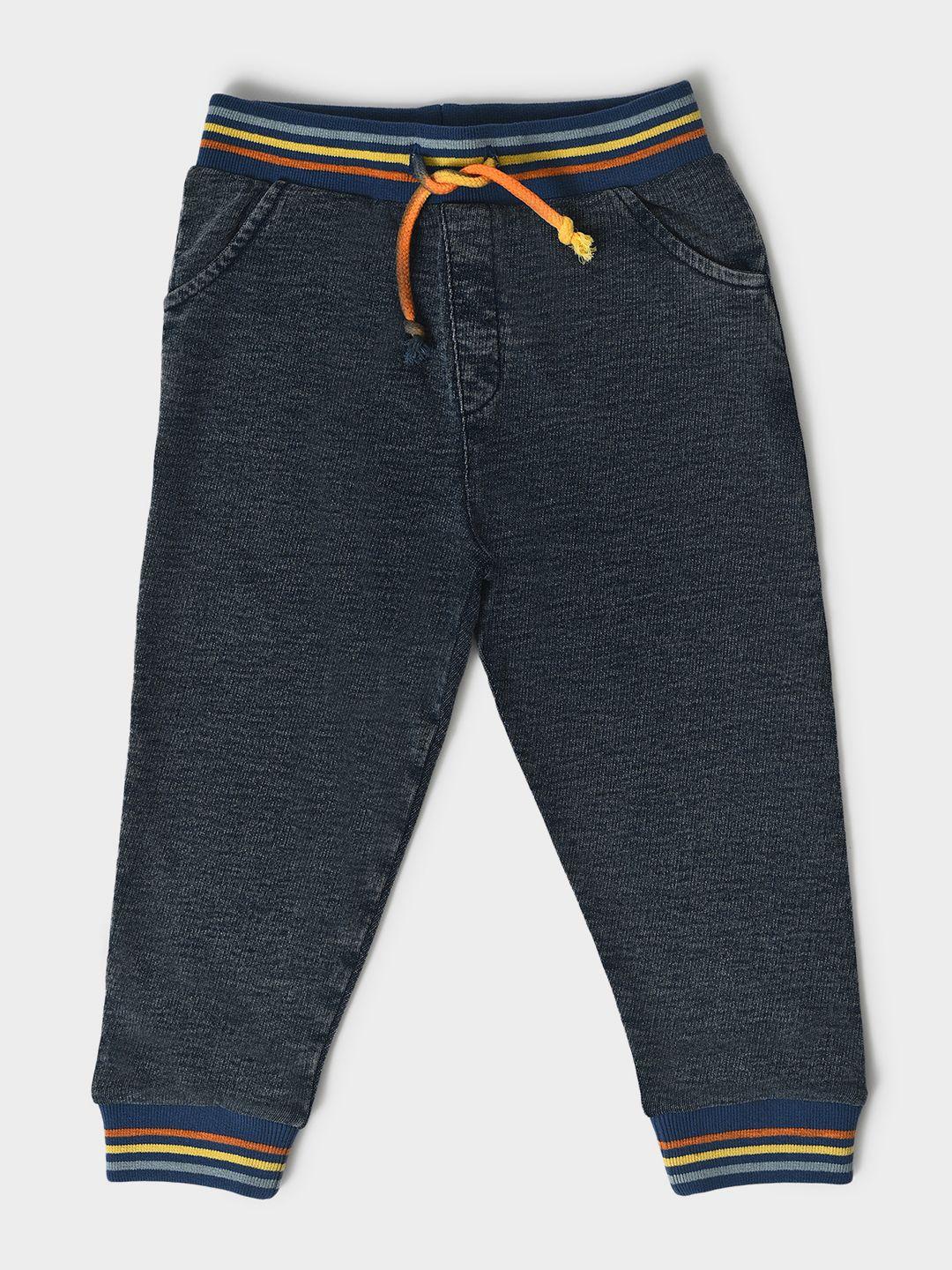 miarcus infant striped cotton denim joggers