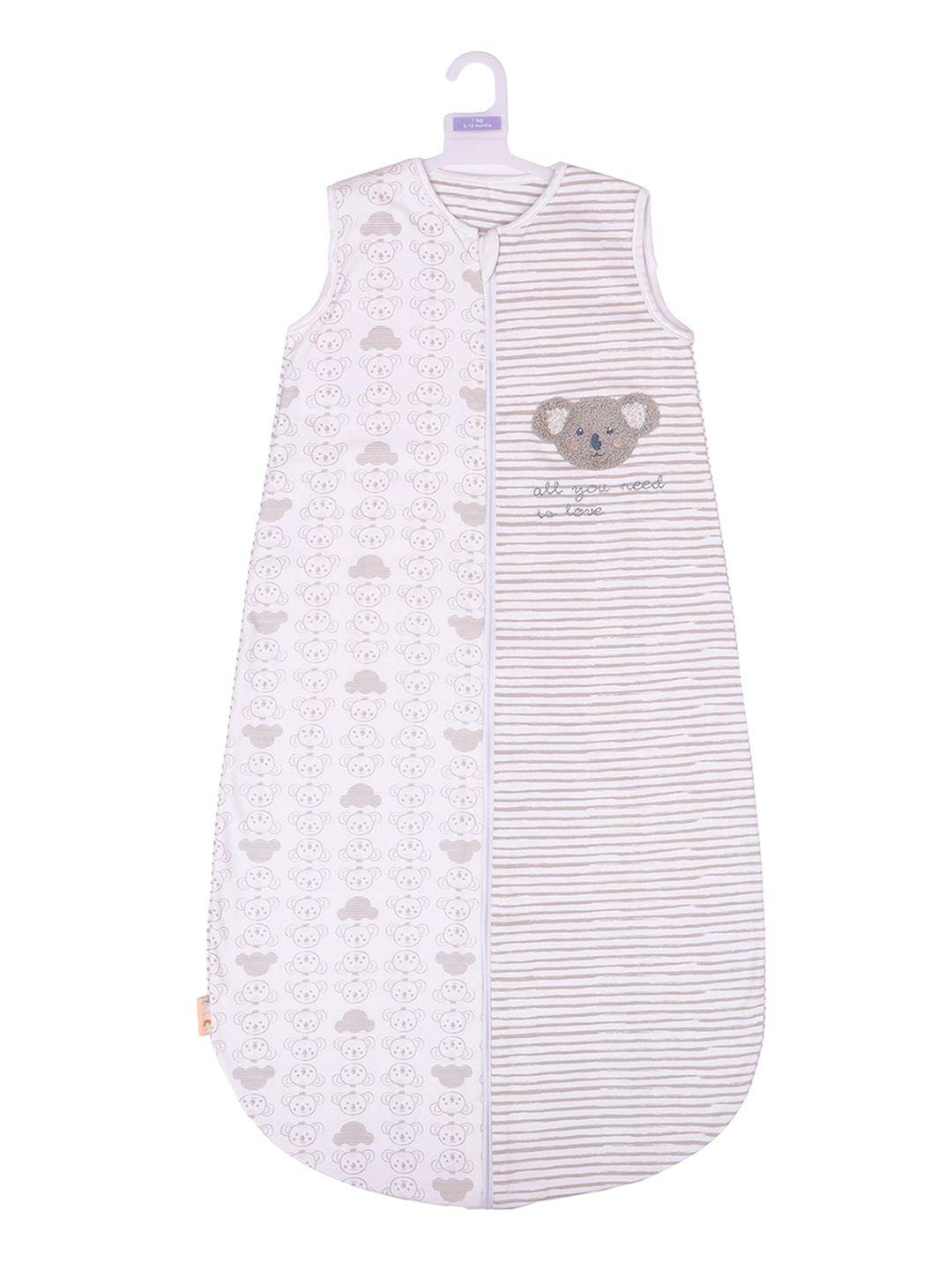 miarcus kids grey & pink koala knitted sleeping bag