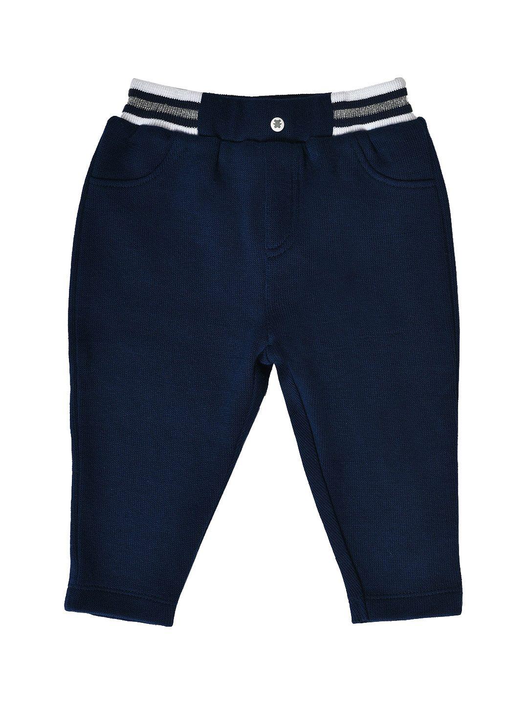 miarcus kids solid regular fit cotton track pants