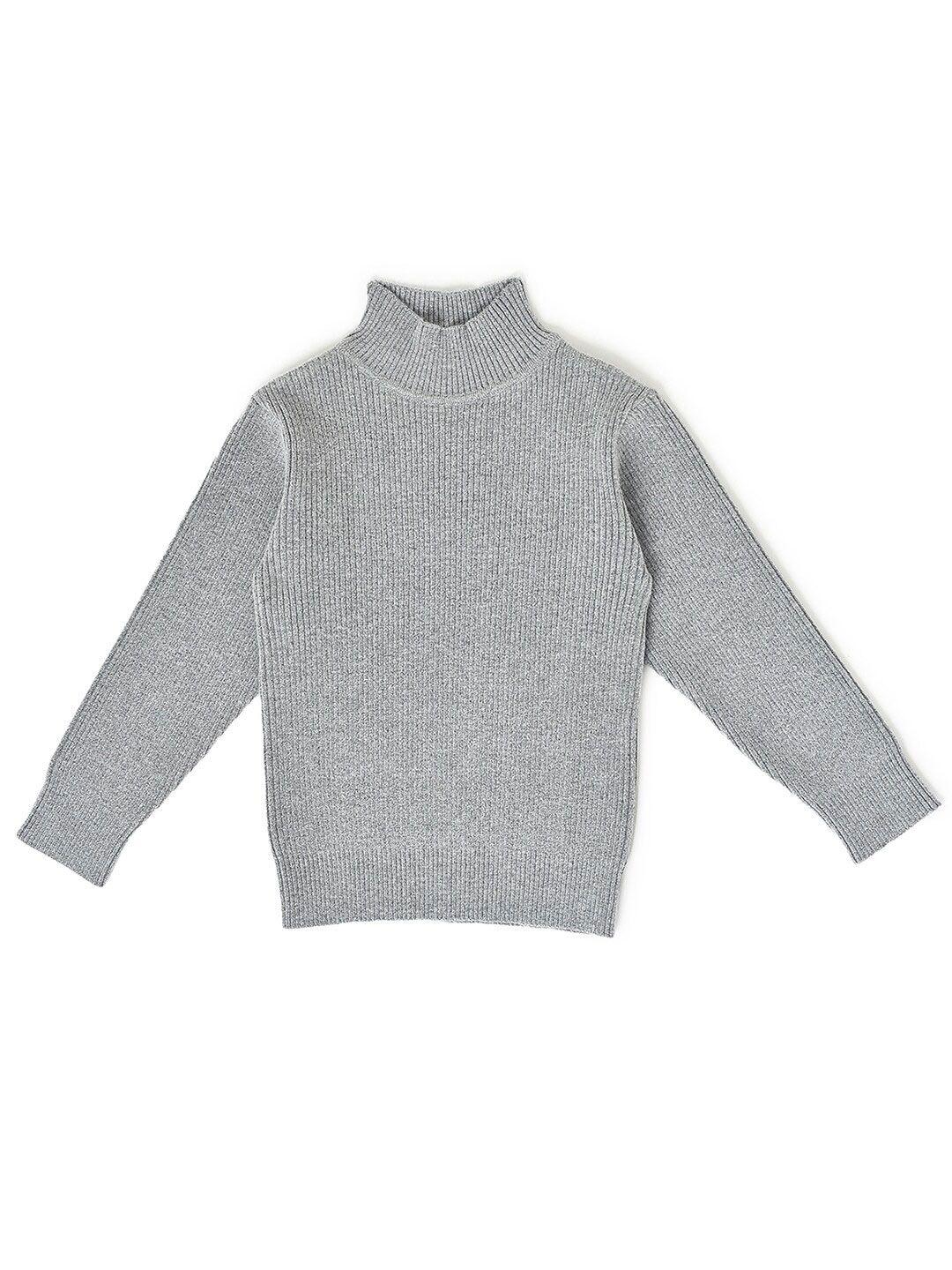 miarcus kids turtle neck ribbed pullover
