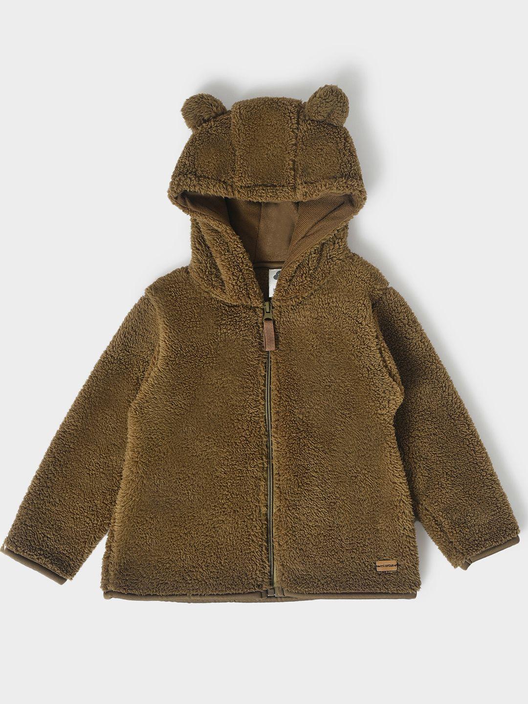 miarcus unisex kids brown lightweight knitted jacket