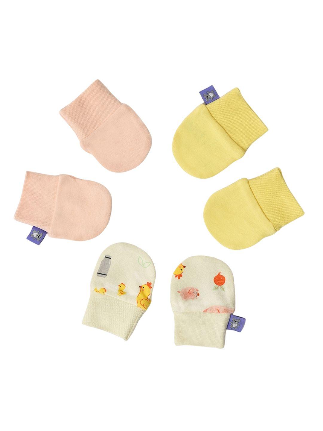 miarcus unisex kids pack of 3 cotton mittens