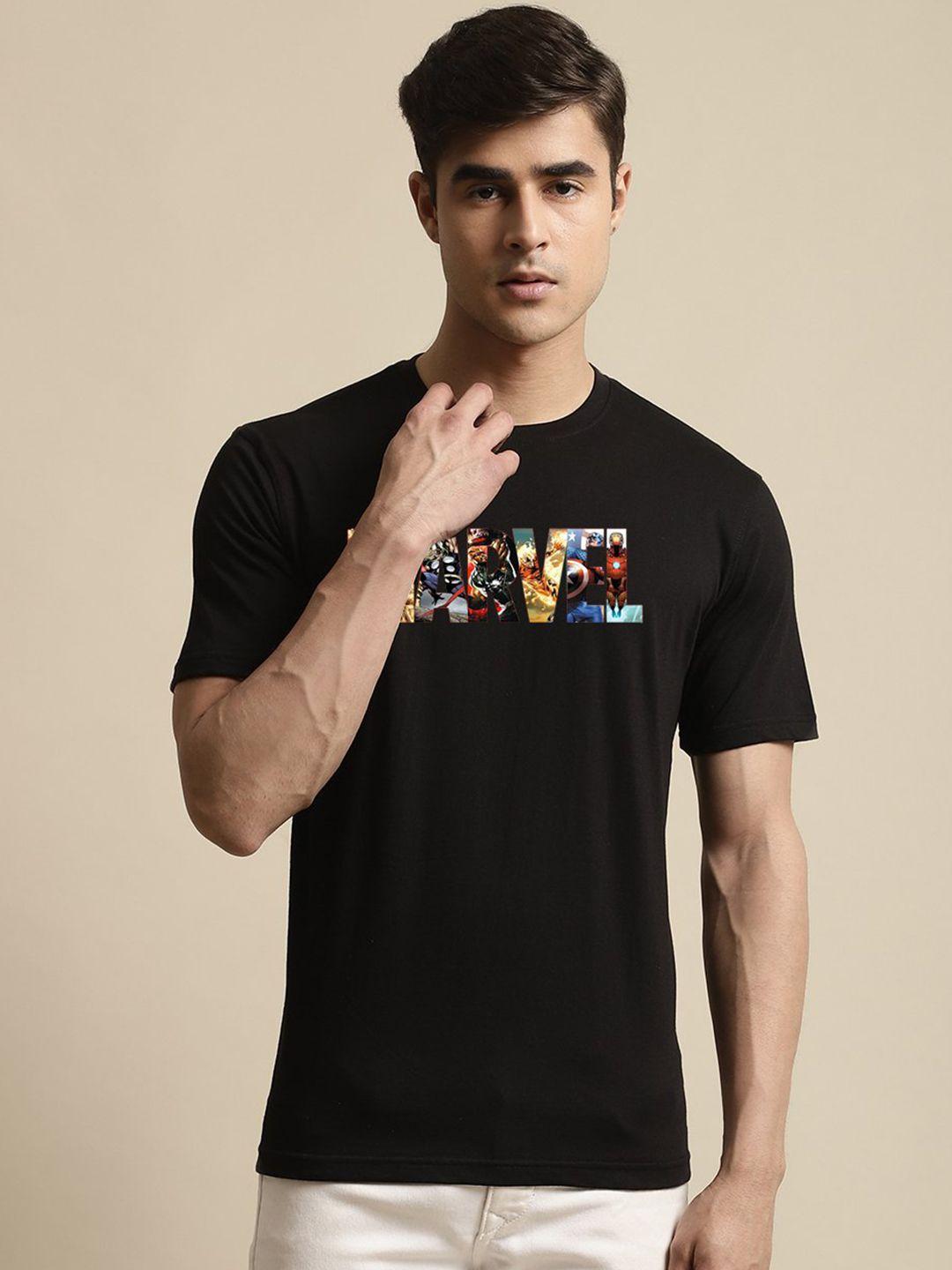 miaz lifestyle men typography printed cotton t-shirt