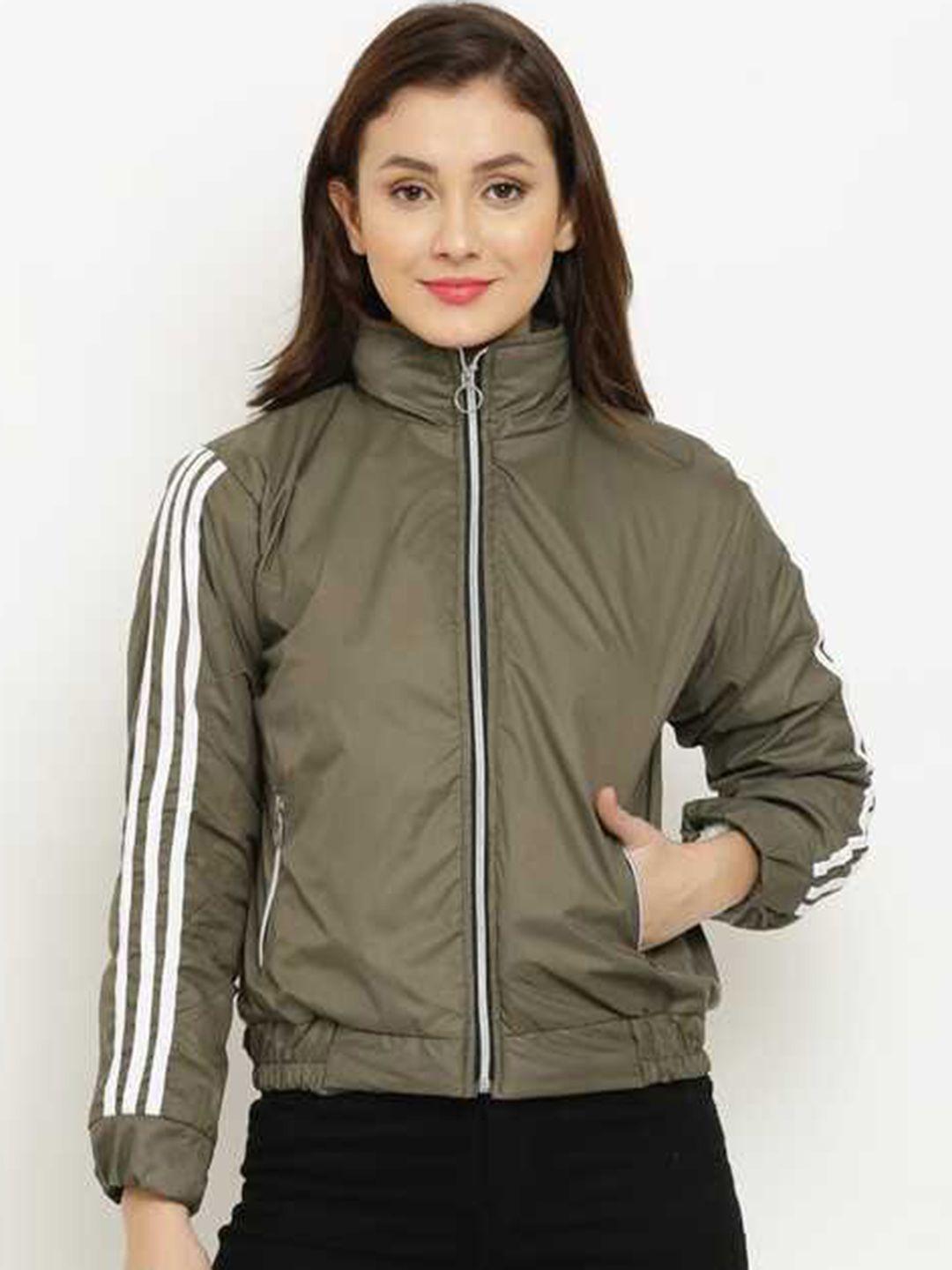 miaz lifestyle mock collar sporty jacket