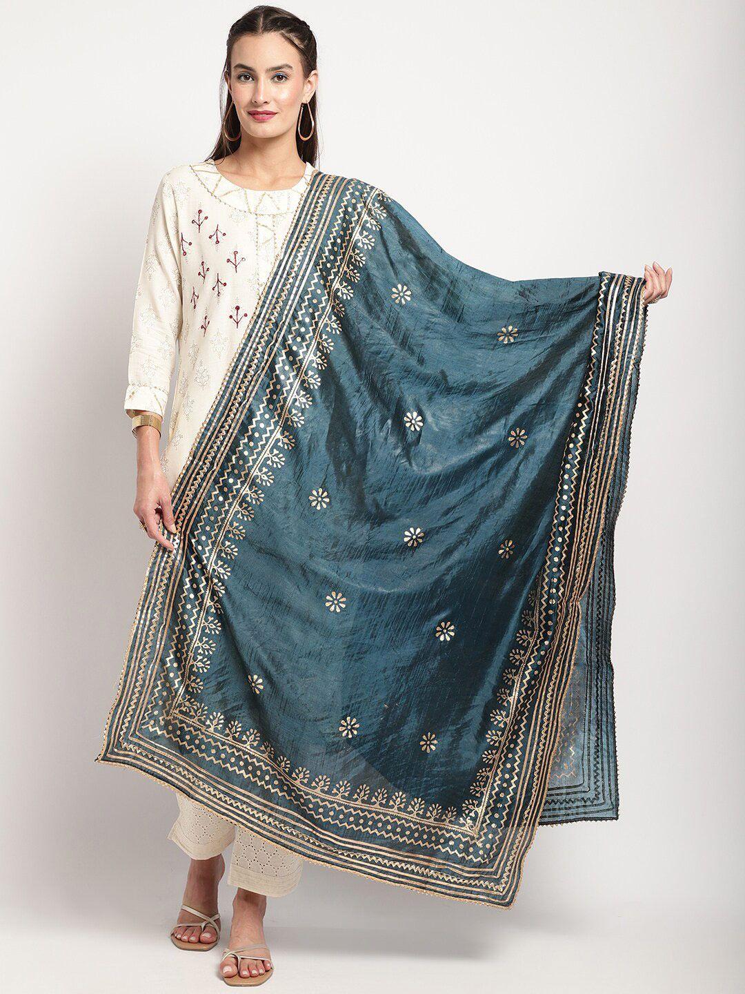 miaz lifestyle silk ethnic motifs printed dupatta