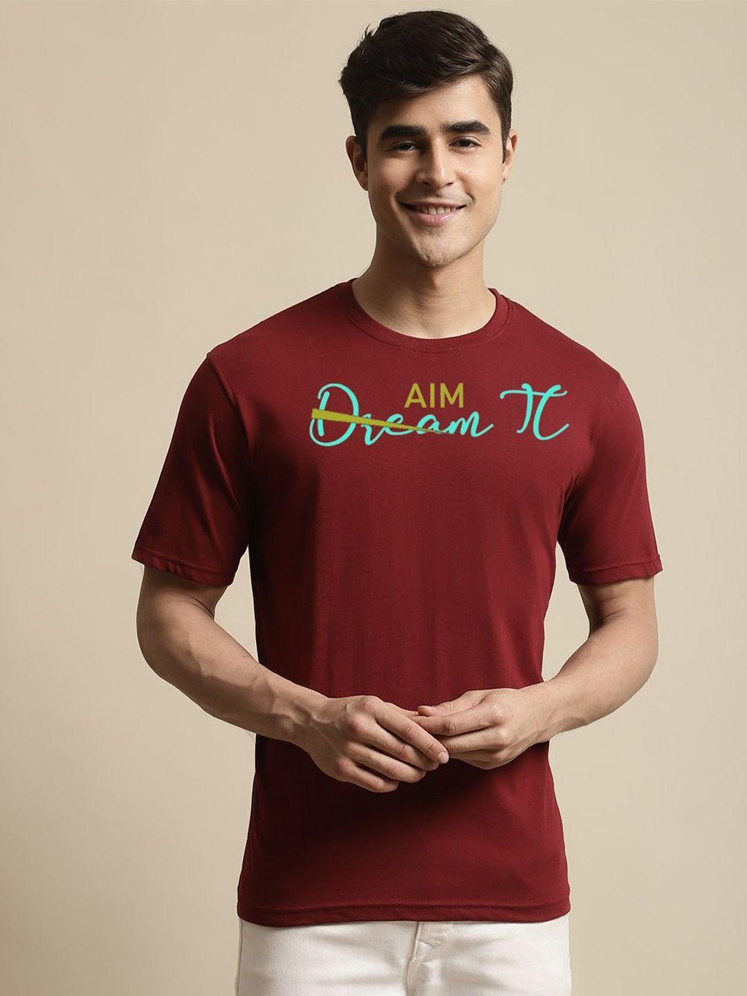 miaz lifestyle typography printed cotton t-shirt