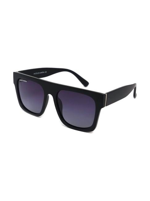 micelo martin black polarized wayfarer sunglasses for men