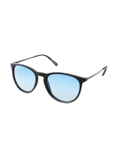 micelo martin blue polarized round unisex sunglasses