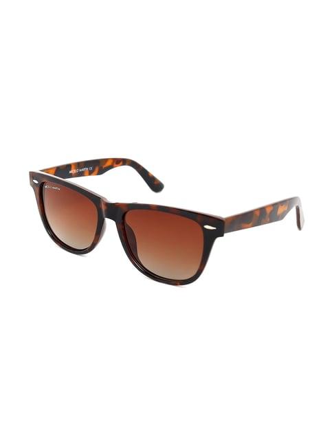 micelo martin brown polarized wayfarer unisex sunglasses