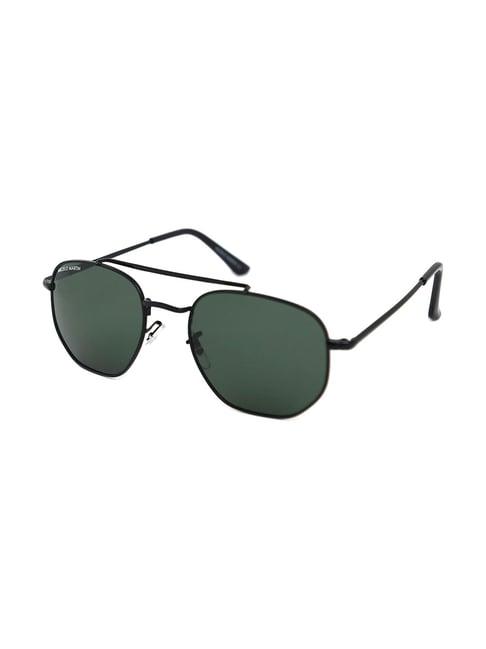 micelo martin dark green polarized hexagon sunglasses for men