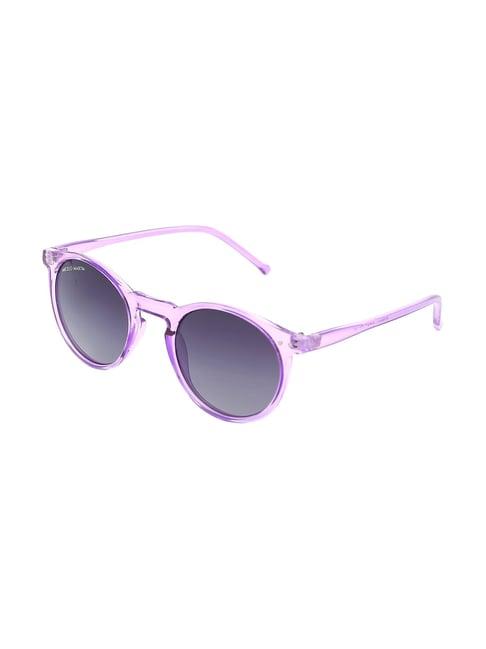 micelo martin grey polarized round sunglasses for women