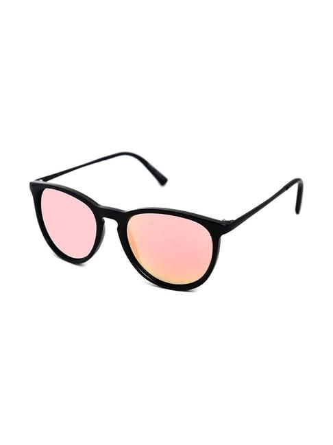 micelo martin pink polarized round unisex sunglasses