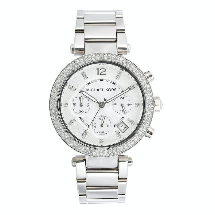 michael kors parker silver watch mk5353