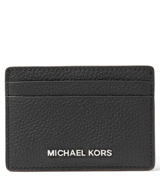 michael kors black jet set small card case