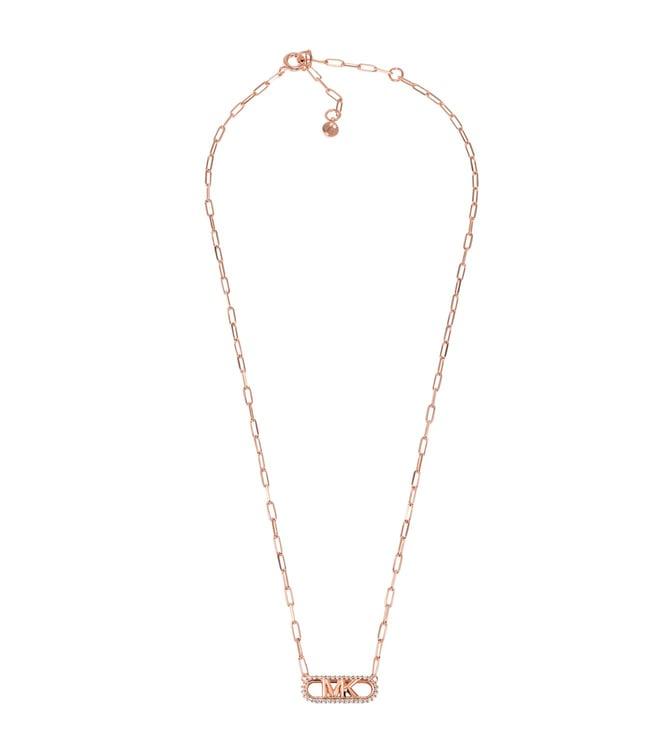 michael kors rose gold premium pendant