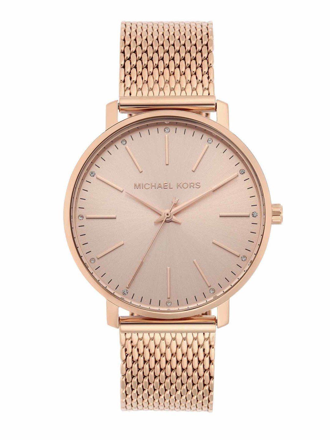 michael kors women rose gold analogue watch mk4340