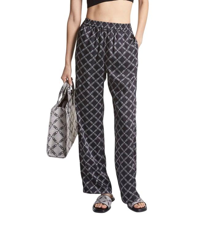 michael michael kors black & bone empire logo comfort fit pyjama pants