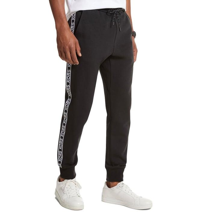 michael michael kors black logo regular fit joggers