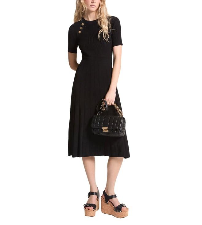 michael michael kors black regular fit dress