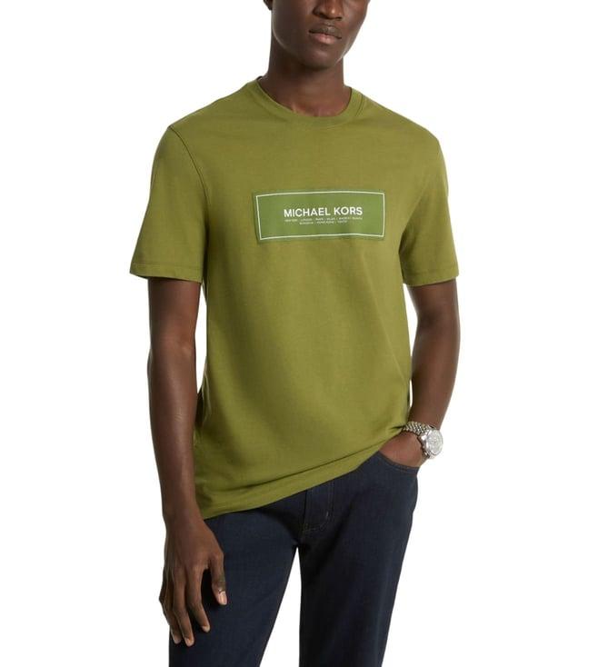 michael michael kors evergreen logo oversized fit t-shirt