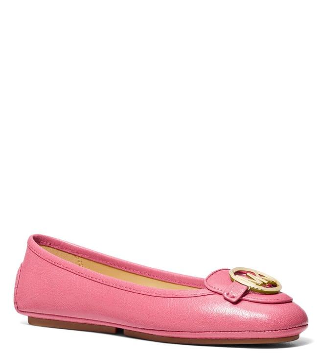 michael michael kors women's lillie camila rose logo ballerinas