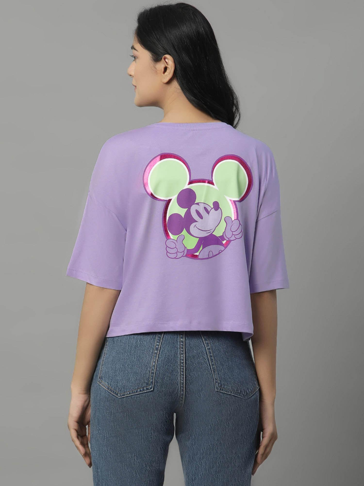 mickey & friends graphic crop tshirt for women