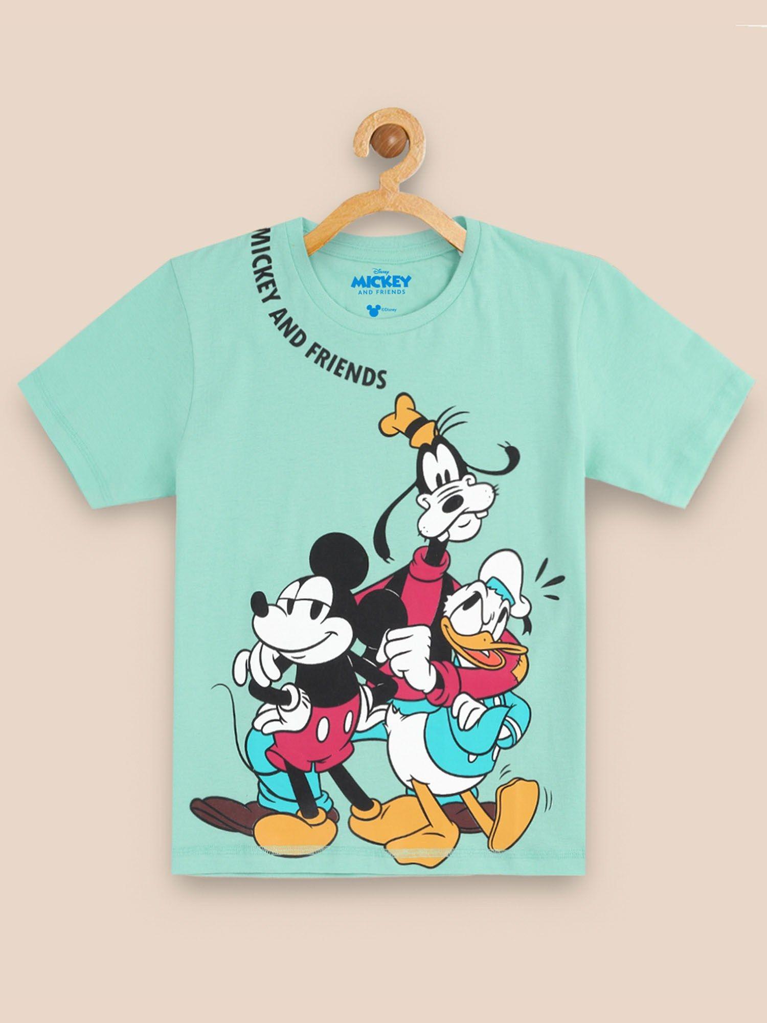 mickey & friends printed blue tshirt for boys