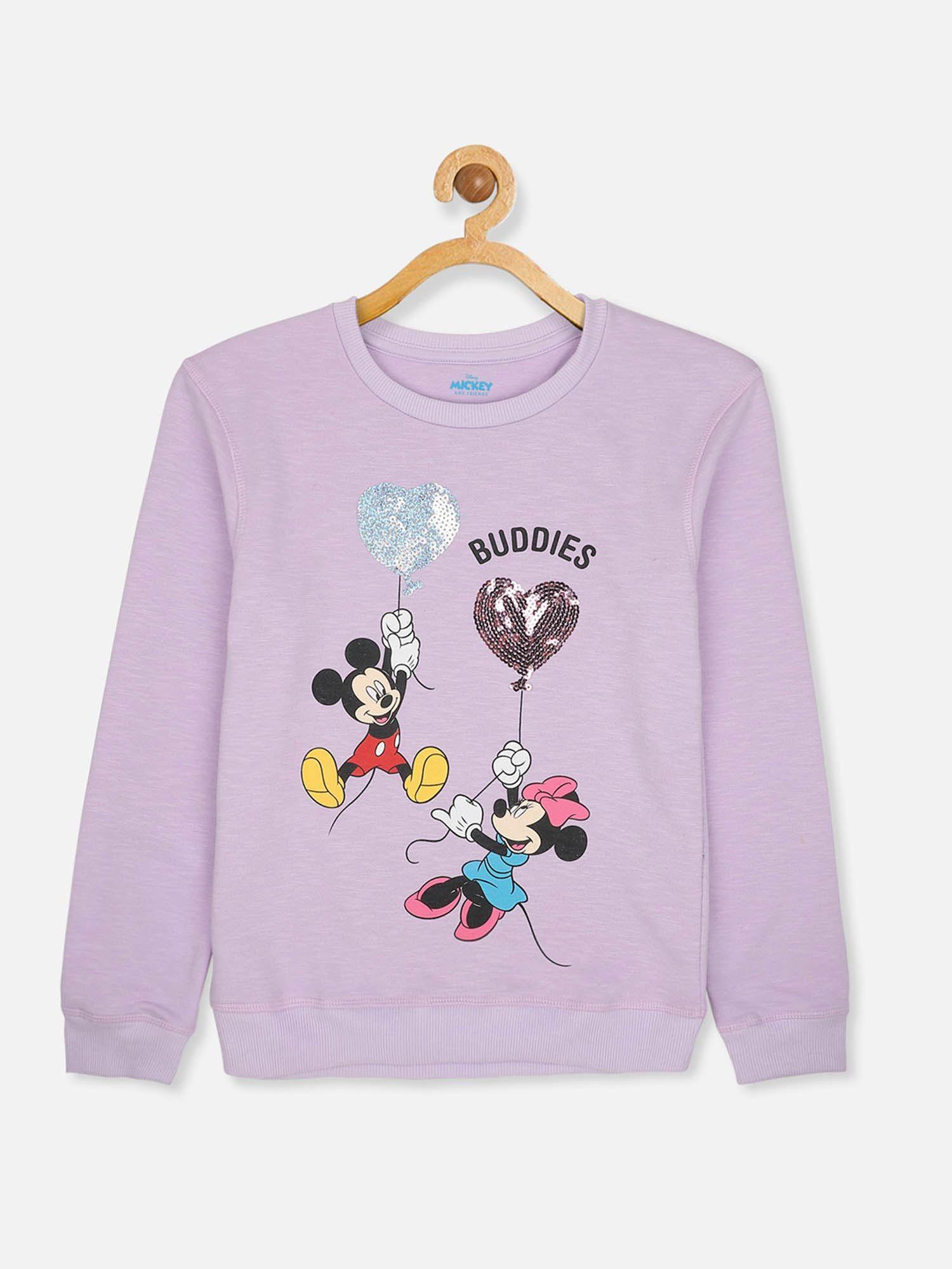 mickey and friends featured sweatshirt for girls