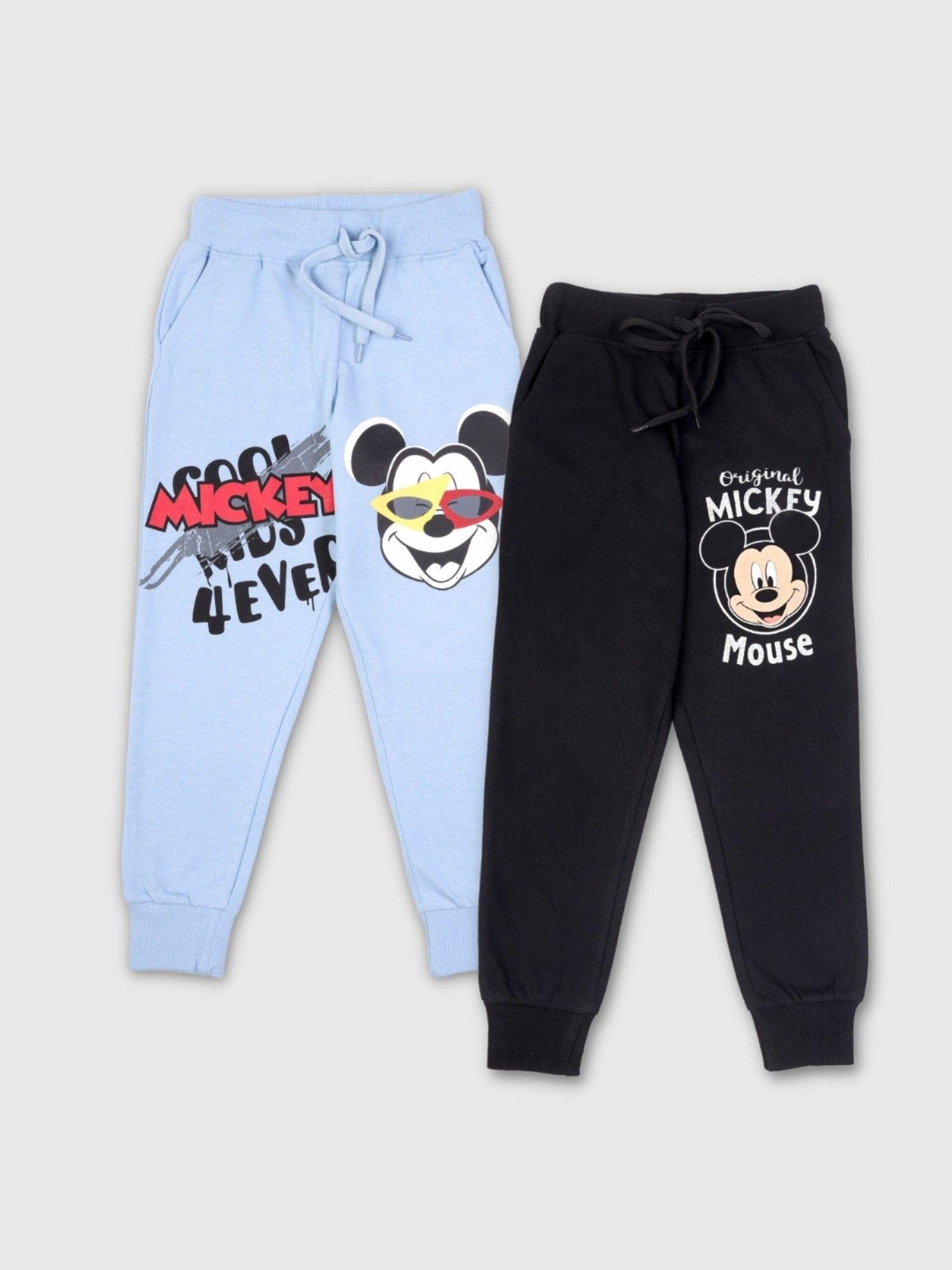 mickey denim and foil joggers (pack of 2)