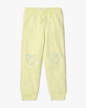 mickey mouse print joggers