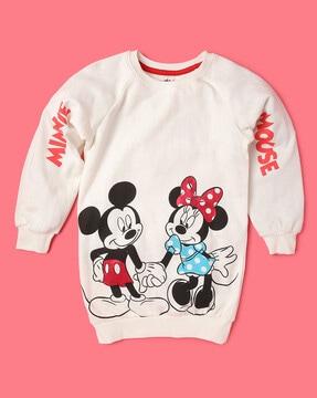 mickey-mouse print t-shirt dress