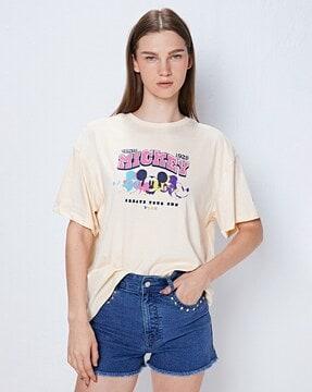 mickey mouse print t-shirt