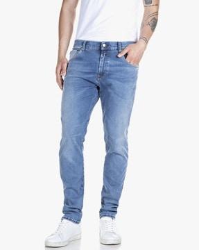 mickym tapered fit hyperflex medium wash jeans