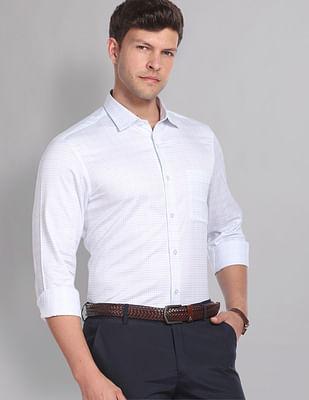 micro check sartorial formal shirt