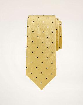 micro dots pattern slim tie