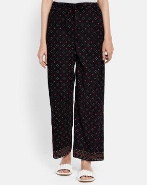 micro print casual  pant