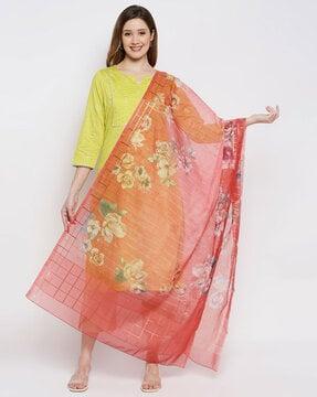 micro print dupatta