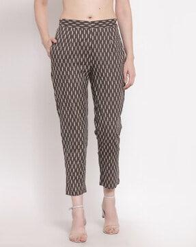 micro print relaxed fit trouser