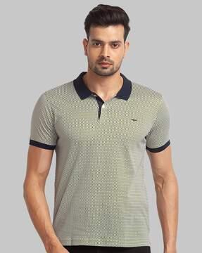 micro print slim fit t-shirt