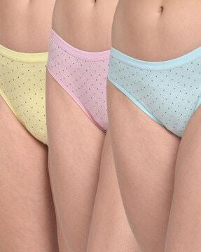 micro printed hipster panties