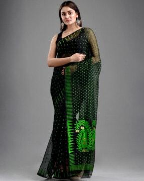 micro printed traditional saree