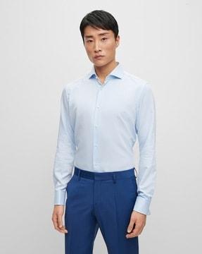 micro-structured regular-fit shirt