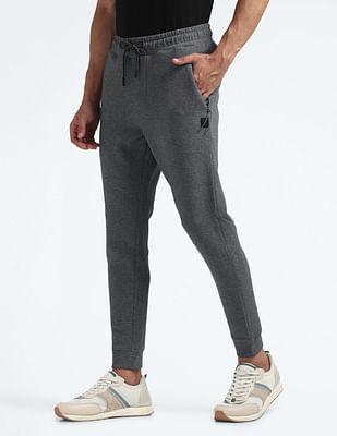 mid rise heathered joggers