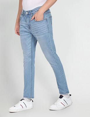 mid rise henry tapered cropped fit jeans